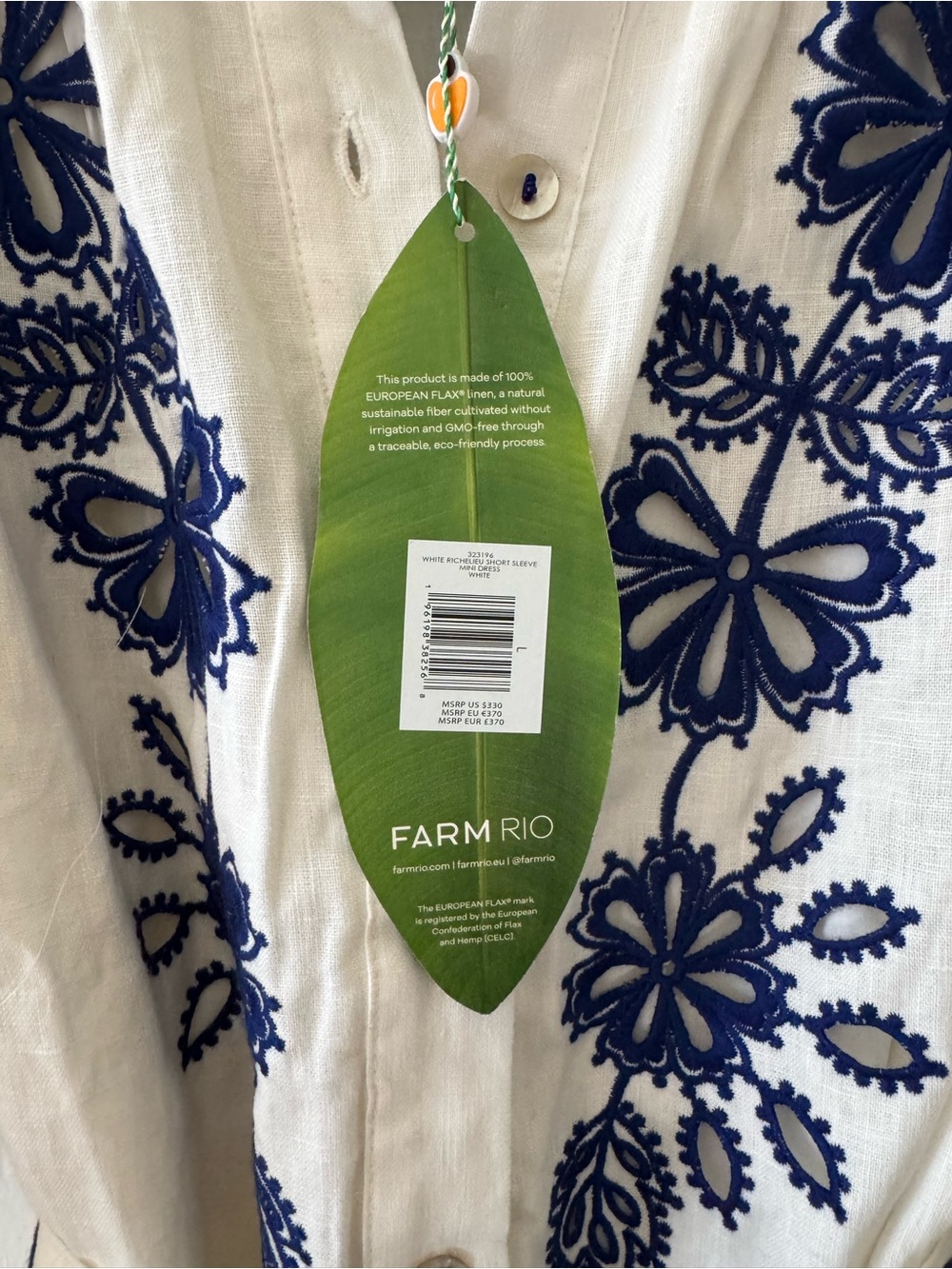 FARM Rio Richelieu Euroflax linen dress - Picture 5 of 9